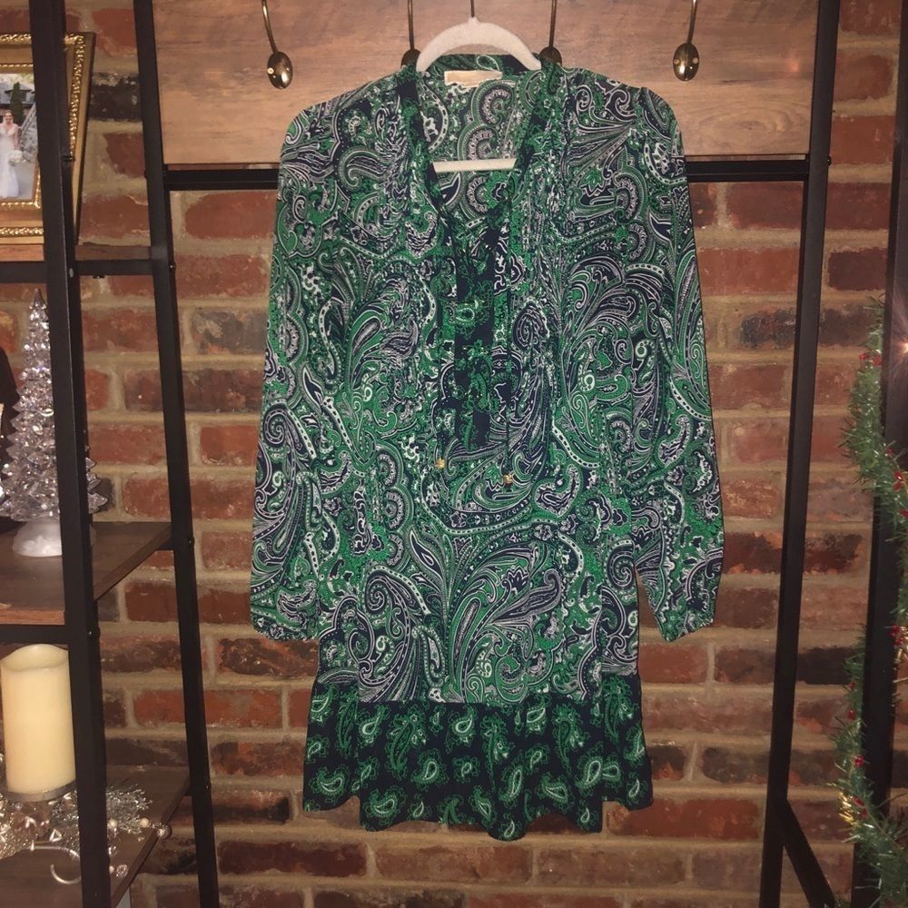 Michael Kors Paisley Longsleeve Dress - Sz XS